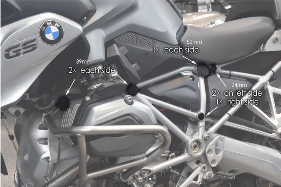 BMW R 1200 GS [2018] – uchycení kapotáže – černá