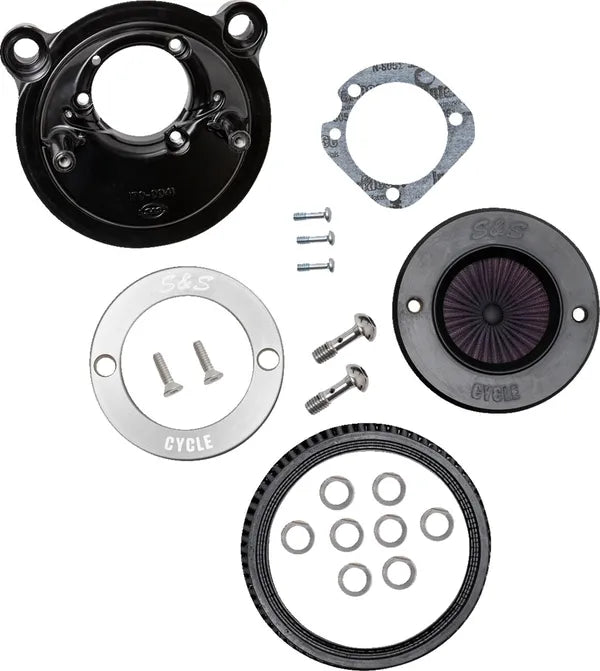 Harley-Davidson XL 883 L Sportster SuperLow [2020] - Air Stinger Stealth Luftfiltersatz – Oberfläche: Schwarz, Verchromt – Bild 11