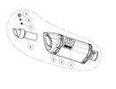 Yamaha XSR 700 [AKRAPOVIC] – Náhradní tlumič
