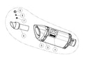 Yamaha XSR 700 [AKRAPOVIC] – Náhradní tlumič