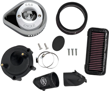 Indian PURSUIT 108 Limited Premium [2025-2026] - Stealth Luftfilter-Kit mit Abdeckung – Oberfläche: Silber – Bild 1