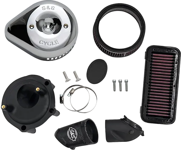 Indian CHALLENGER 108 Dark Horse [2025-2026] - Stealth Luftfilter-Kit mit Abdeckung – Oberfläche: Silber – Bild 2