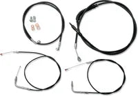 Harley Davidson Fxst [LA CHOPPERS] – standardní černá vinylová sada lanka na řídítka/brzdové vedení