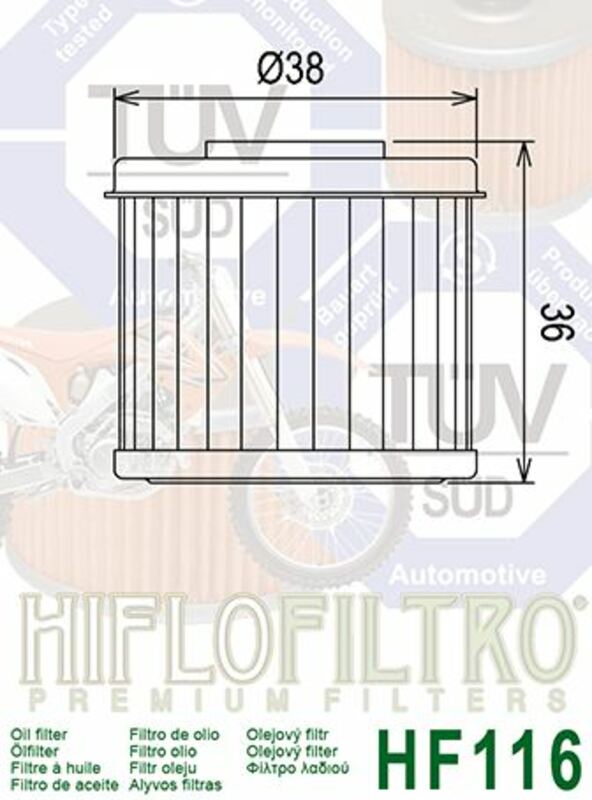 Honda CRF 450 [HIFLOFILTRO] - olejový filtr