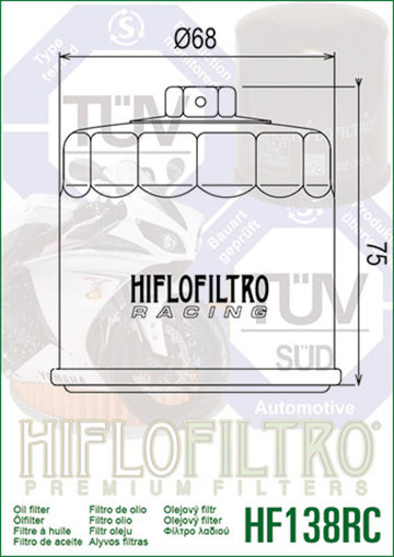 Suzuki GSXR 1100 [HIFLOFILTRO] - olejový filtr - 0