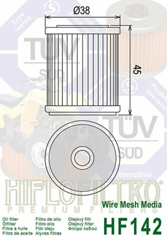 Yamaha YFM 350 Warrior [Hiflofiltro] - olejový filtr