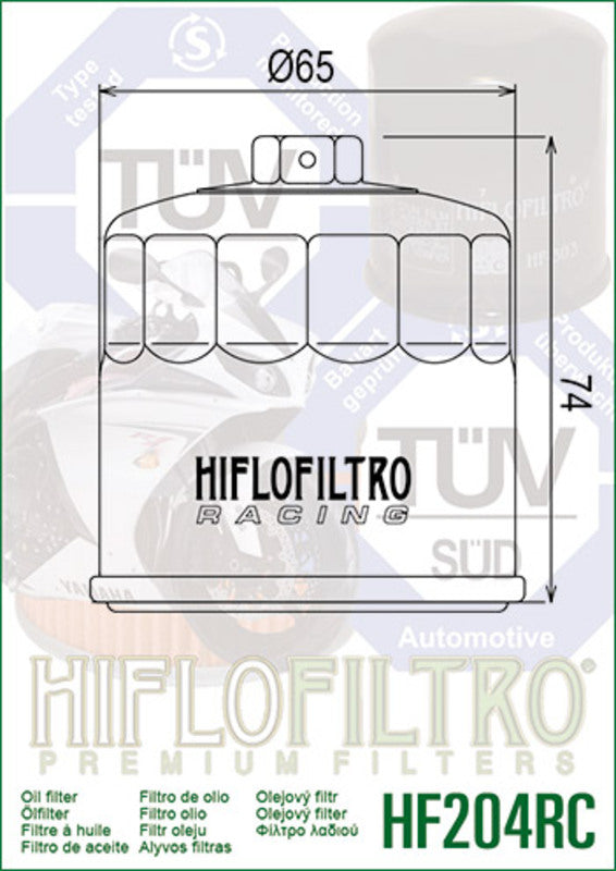 Yamaha MT -03 RM31 [Hiflofiltro] - Filtr závodního oleje