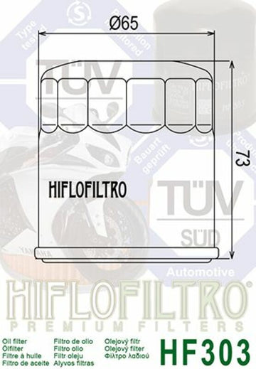 Honda Africa Twin XRV 750 RD07 [HIFLOFILTRO] - Detailní pohled na olejový filtr