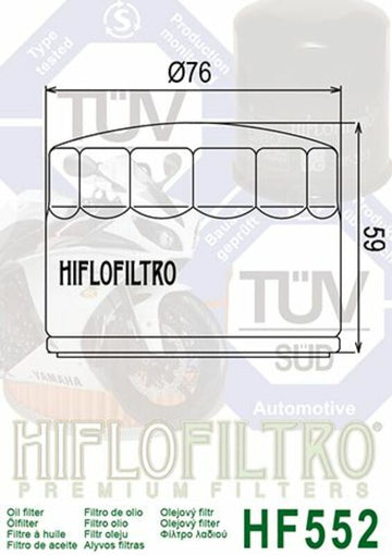 Moto Guzzi 850-T3 California [HIFLOFILTRO] - Detailní pohled na olejový filtr