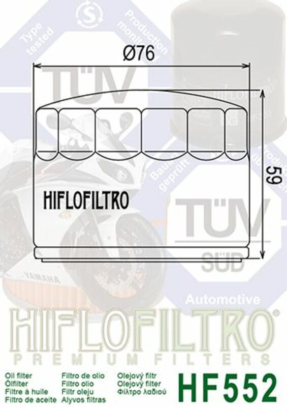 Moto Guzzi le Mans 4 [Hiflofiltro] - olejový filtr