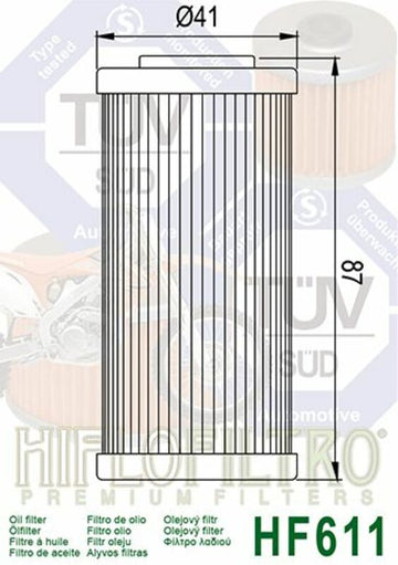 Husqvarna TE 449 [Hiflofiltro] - olejový filtr - 0