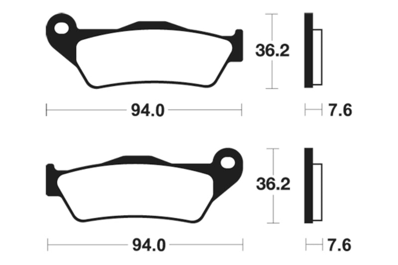 Husqvarna TE 610 [Tecnium] - kovové brzdové destičky Sinter
