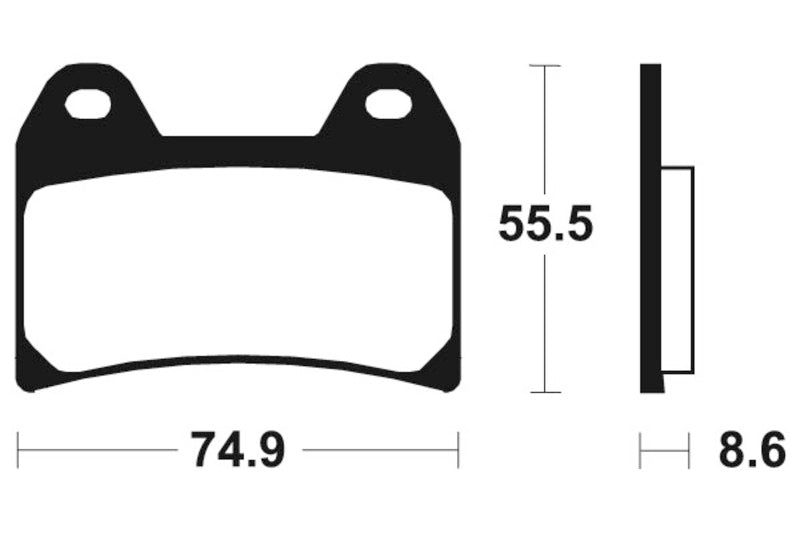 Suzuki Gsx 1200 [TECNIUM] - Profesionální závodní slinuté kovové brzdové destičky - MSR206