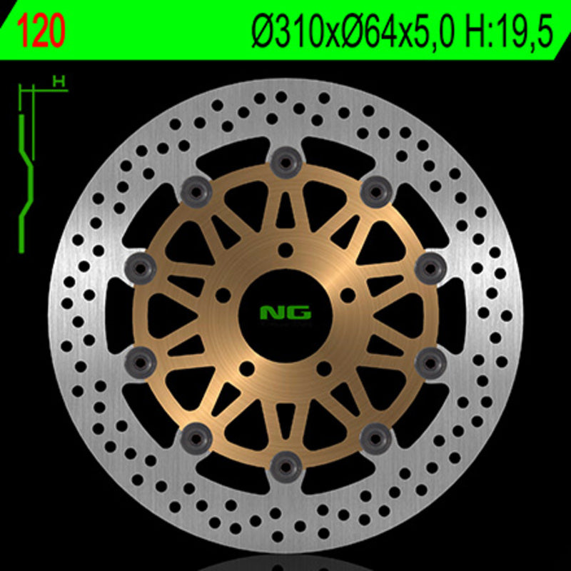 Suzuki Gsf 1200 Bandit Bandit S [NG BRAKE DISC] - kulatý plovoucí brzdový kotouč