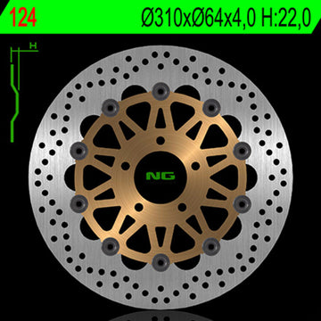 Suzuki Gsx-R 750 [NG BRAKE DISC] - kulatý plovoucí brzdový kotouč