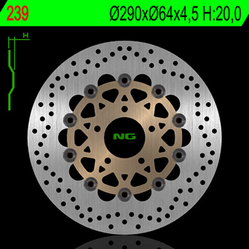 Suzuki Gsf 600 [NG BRAKE DISC] - kulatý plovoucí brzdový kotouč