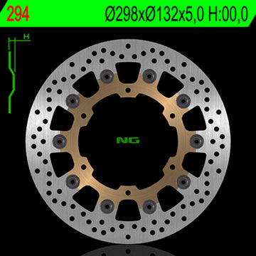 Yamaha Xvs 950 [NG BRAKE DISC] - kulatý plovoucí brzdový kotouč