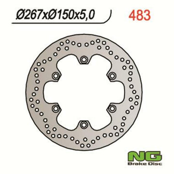 Yamaha Bt 1100 Bulldog [NG BRAKE DISC] - kulatý pevný brzdový kotouč