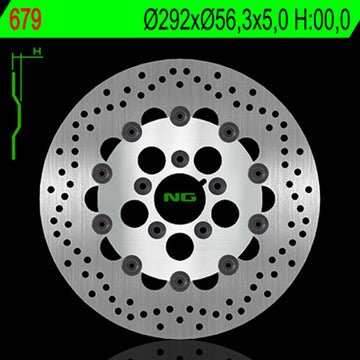 Harley Davidson Flstc [NG BRAKE DISC] - kulatý plovoucí brzdový kotouč