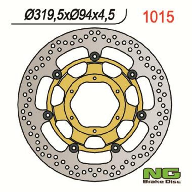 Honda Vtr 1000 [NG BRAKE DISC] - kulatý plovoucí brzdový kotouč