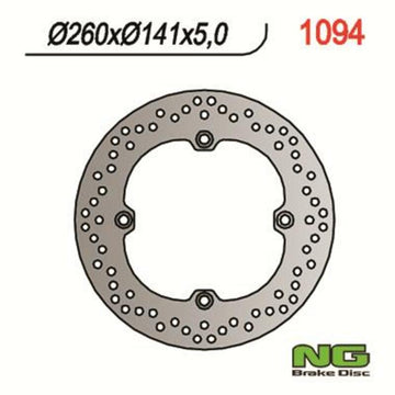 Kawasaki Klv 1000 [NG BRAKE DISC] - kulatý tuhý brzdový kotouč