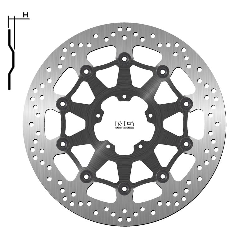 Ducati Scrambler 800 [NG BRAKE DISC] - kulatý plovoucí brzdový kotouč