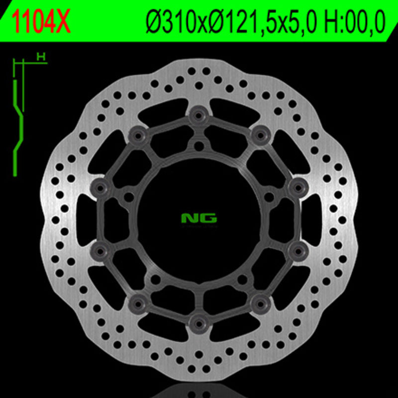 Suzuki Gsr [NG BRAKE DISC] - Vlnový plovoucí brzdový kotouč