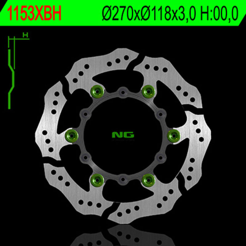 Yamaha Yz 450 [NG BRAKE DISC] - Vlnový plovoucí brzdový kotouč