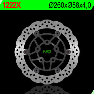 Kawasaki J 125 [NG BRAKE DISC] - Vlnový plovoucí brzdový kotouč