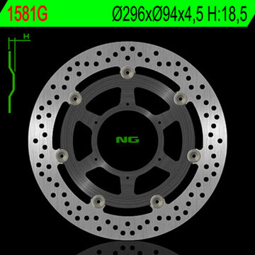 Honda Cbf 1000 [NG BRAKE DISC] - kulatý plovoucí brzdový kotouč