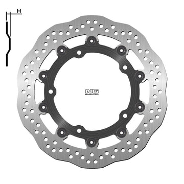 Kawasaki Z 650 [NG BRAKE DISC] - Vlnový plovoucí brzdový kotouč