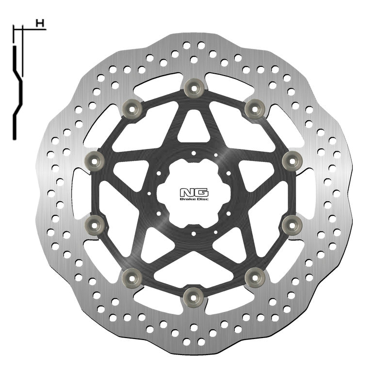 Honda Crf 1100 [NG BRAKE DISC] - Vlnový plovoucí brzdový kotouč