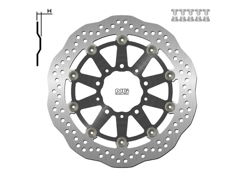 Kawasaki Versys 650 [NG BRAKE DISC] - Vlnový plovoucí brzdový kotouč