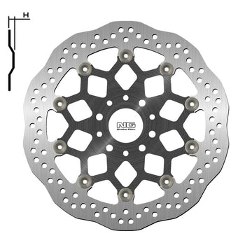 Ktm 790 Duke [NG BRAKE DISC] - Vlnový plovoucí brzdový kotouč