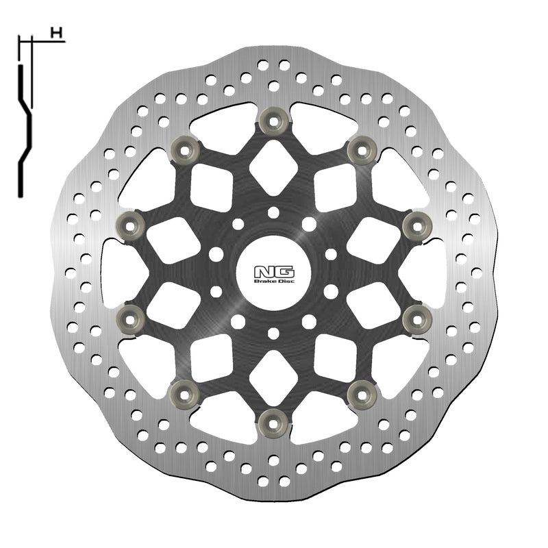 Ktm Duke 890 [NG BRAKE DISC] - Vlnový plovoucí brzdový kotouč