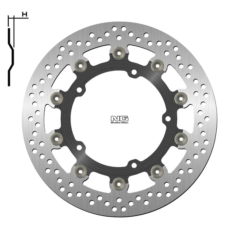 Yamaha Fz 600 S Fazer [NG BRAKE DISC] - kulatý plovoucí brzdový kotouč