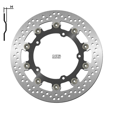 Yamaha Fz 600 S Fazer [NG BRAKE DISC] - kulatý plovoucí brzdový kotouč