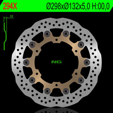 Yamaha Xvs 650 [NG BRAKE DISC] - Vlnový plovoucí brzdový kotouč