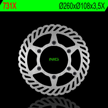 Gas Gas Ec 200 [NG BRAKE DISC] - Zvlněný pevný brzdový kotouč