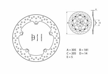 BMW R 1250 GS K50 [Brembo] - brzdový disk