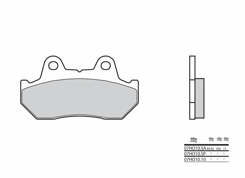 Honda XLV 750 R [Brembo] - brzdové destičky