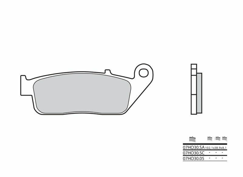 Triumph Tiger 885i [Brembo] - brzdové destičky