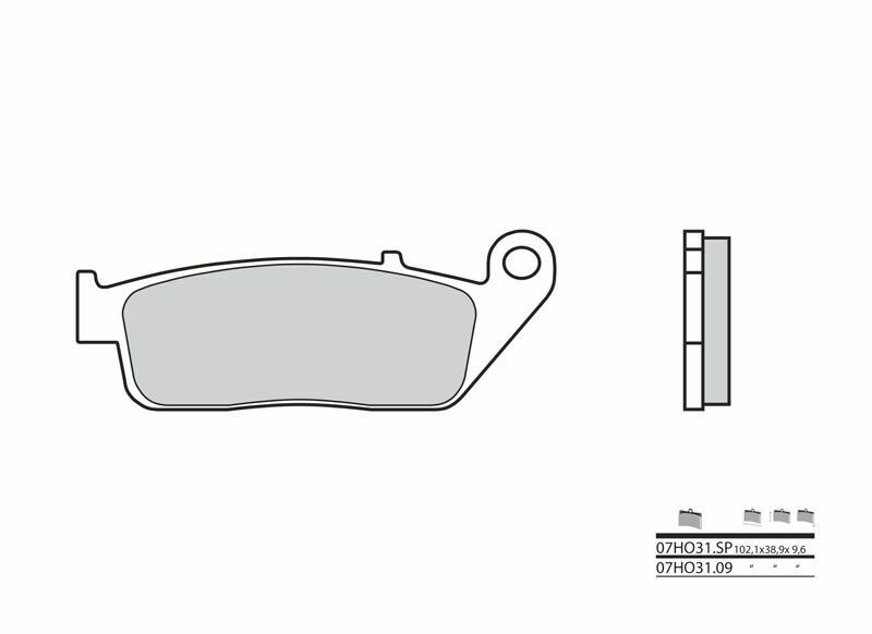 Indický náčelník Dark Horse Chdh [Brembo] - brzdové destičky
