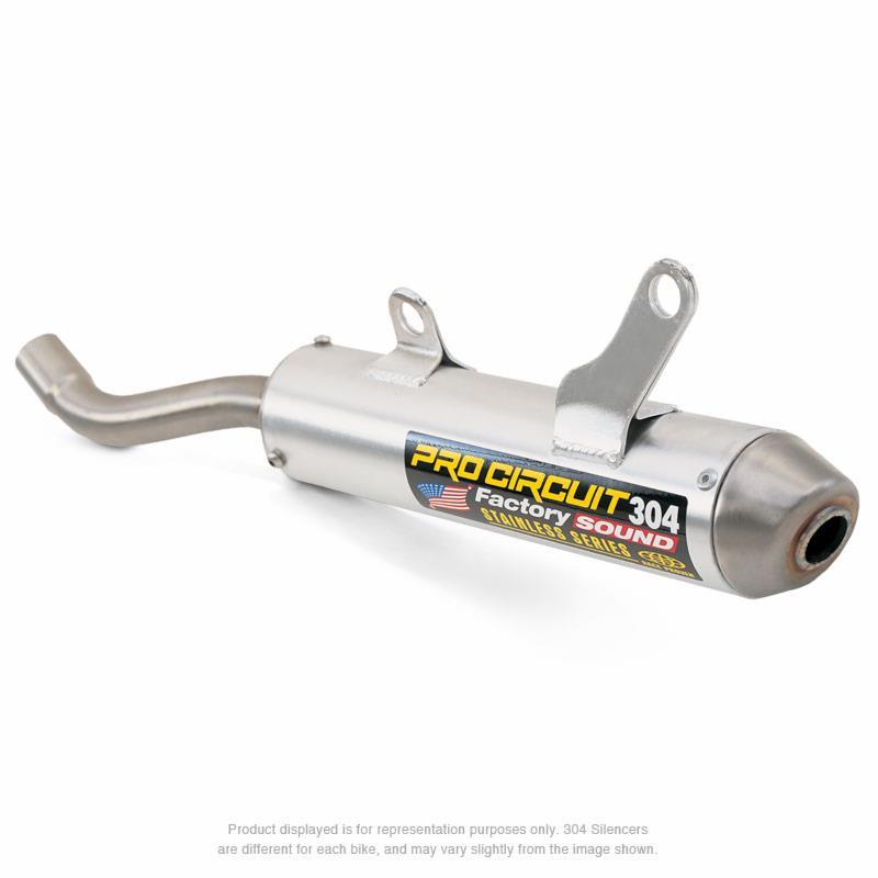 Yamaha WR 250 Z [1989] - 304 2-Takter-Schalldämpfer , gebürstetes Aluminium Yamaha