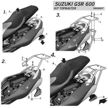 Suzuki Gsr 600 [SHAD] - Montážní sada Top Master - Suzuki