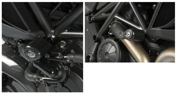 Ducati Diavel 1200 Cromo [2012-2013] - Aero-Crash-Protektoren Schwarz Ducati Diavel