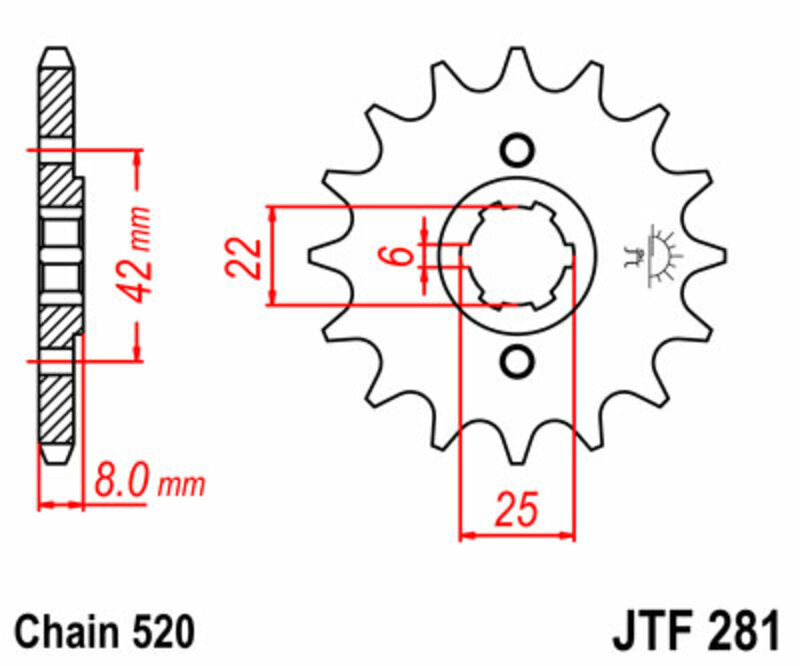 Honda XL 500 R [JT Sproces] - Standard Stahlritzel