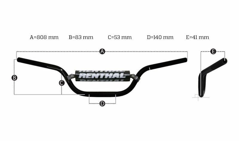 Gasgas Sm 700 [RENTHAL] - nízká řídítka Fatbar 822 KTM