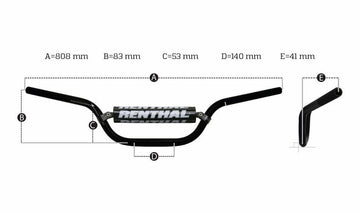 Gasgas Sm 700 [RENTHAL] - nízká řídítka Fatbar 822 KTM - 0