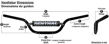Yamaha Yz 450 [RENTHAL] - řidítka Twinwall 998 Reed/Windham